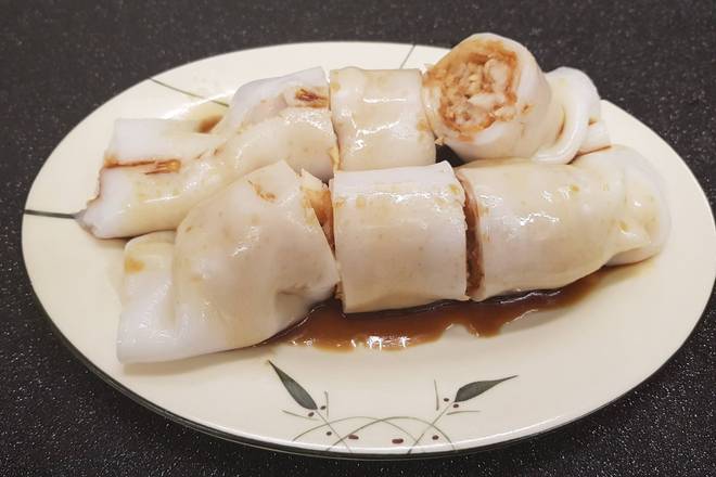 Steamed Crispy Prawn Rice Noodles 脆皮虾肠